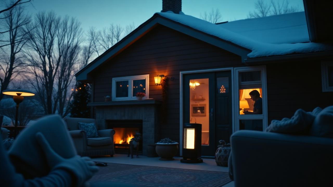 Home interior at dusk illustrating the need for smoke alarms in every living space